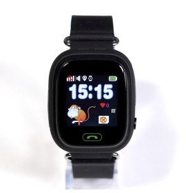 Умные детские часы-телефон с GPS трекером Smart Baby Watch Q100 Черные