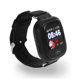 Умные детские часы-телефон с GPS трекером Smart Baby Watch Q100 Черные