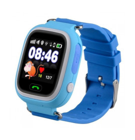Умные детские часы-телефон с GPS трекером Smart Baby Watch Q100 Голубые