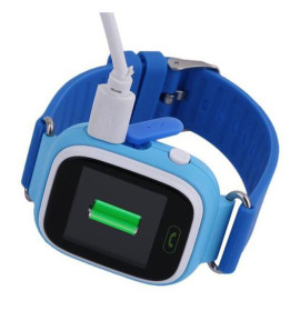 Умные детские часы-телефон с GPS трекером Smart Baby Watch Q100 Голубые