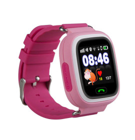 Умные детские часы-телефон с GPS трекером Smart Baby Watch Q100 Розовые