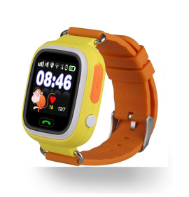 Умные детские часы-телефон с GPS трекером Smart Baby Watch Q100 Желтые