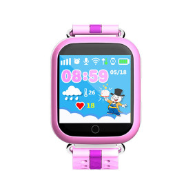 Умные детские часы-телефон с GPS трекером Smart Baby Watch Q100S Розовые