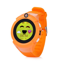 Умные детские часы-телефон с GPS трекером Smart Baby Watch Q360 Оранжевые
