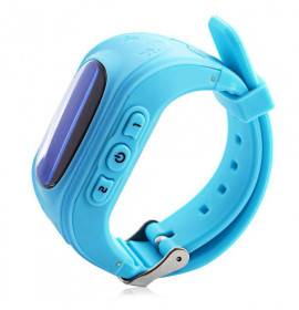 Умные детские часы-телефон с GPS трекером Smart Baby Watch Q50 (OLED) Голубые