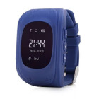 Умные детские часы-телефон с GPS трекером Smart Baby Watch Q50 (OLED) Синие