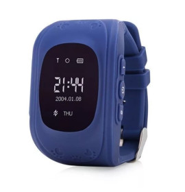 Умные детские часы-телефон с GPS трекером Smart Baby Watch Q50 (OLED) Синие