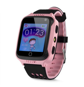 Умные детские часы-телефон с GPS трекером Smart Baby Watch Q529 Розовые