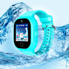 Водонепроницаемые Умные Детские Часы-телефон с GPS Smart Baby Watch TD05 Голубые