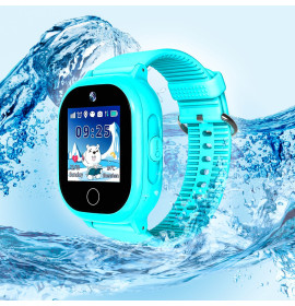 Водонепроницаемые Умные Детские Часы-телефон с GPS Smart Baby Watch TD05 Голубые