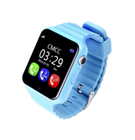 Умные детские часы-телефон с GPS трекером Smart Baby Watch V7k Синие