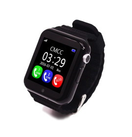 Умные детские часы-телефон с GPS трекером Smart Baby Watch V7k Черные