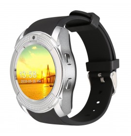 Смарт-часы телефон Smart Watch V8 Silver