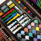 Эксклюзивный набор для рисования и творчества в деревянном чемодане Kids Art Set Коричневый