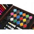 Эксклюзивный набор для рисования и творчества в деревянном чемодане Kids Art Set Коричневый