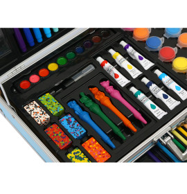 Эксклюзивный набор для рисования и творчества в алюминиевом чемодане Kids Art Set Голубой