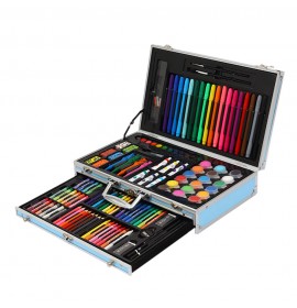 Эксклюзивный набор для рисования и творчества в алюминиевом чемодане Kids Art Set Голубой
