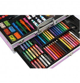 Эксклюзивный набор для рисования и творчества в алюминиевом чемодане Kids Art Set Розовый