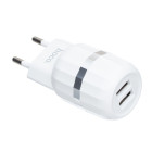 Сетевое Зарядное Устройство HOCO C41A TYPE-C 2USB (2.4A) White