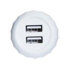 Сетевое Зарядное Устройство HOCO C41A TYPE-C 2USB (2.4A) White