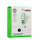 Сетевое Зарядное Устройство BELKIN F8M670 MICRO 2USB (2.1A) White
