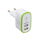 Сетевое Зарядное Устройство BELKIN F8M670 MICRO 2USB (2.1A) White