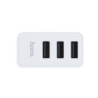 Сетевое Зарядное Устройство HOCO C20 YOKE 3USB (2.4 A) White