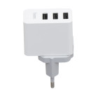 Сетевое Зарядное Устройство HOCO C20 YOKE 3USB (2.4 A) White