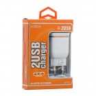 Сетевое Зарядное Устройство MOXOM 2USB (2.4A) KH-22 White