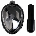 Маска для плавания FREE BREATH L/XL с креплением под камеру Черная