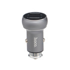 Автомобильное Зарядное Устройство HOCO Z22 с дисплеем 2USB (2.1-3.1А) Gray