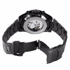 Мужские механические часы Winner Timi Skeleton Black (TM340)