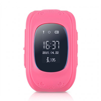 Умные детские часы-телефон с GPS трекером Smart Baby Watch Q50 (OLED) Розовые