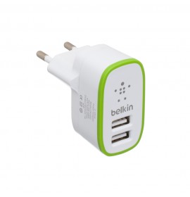 Сетевое Зарядное Устройство BELKIN F8M670 MICRO 2USB (2.1A) White