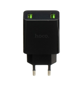 Сетевое Зарядное Устройство HOCO C25A (2USB 2.2A) Black